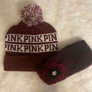 Super cute beanie and head band to keep you warm and stylish